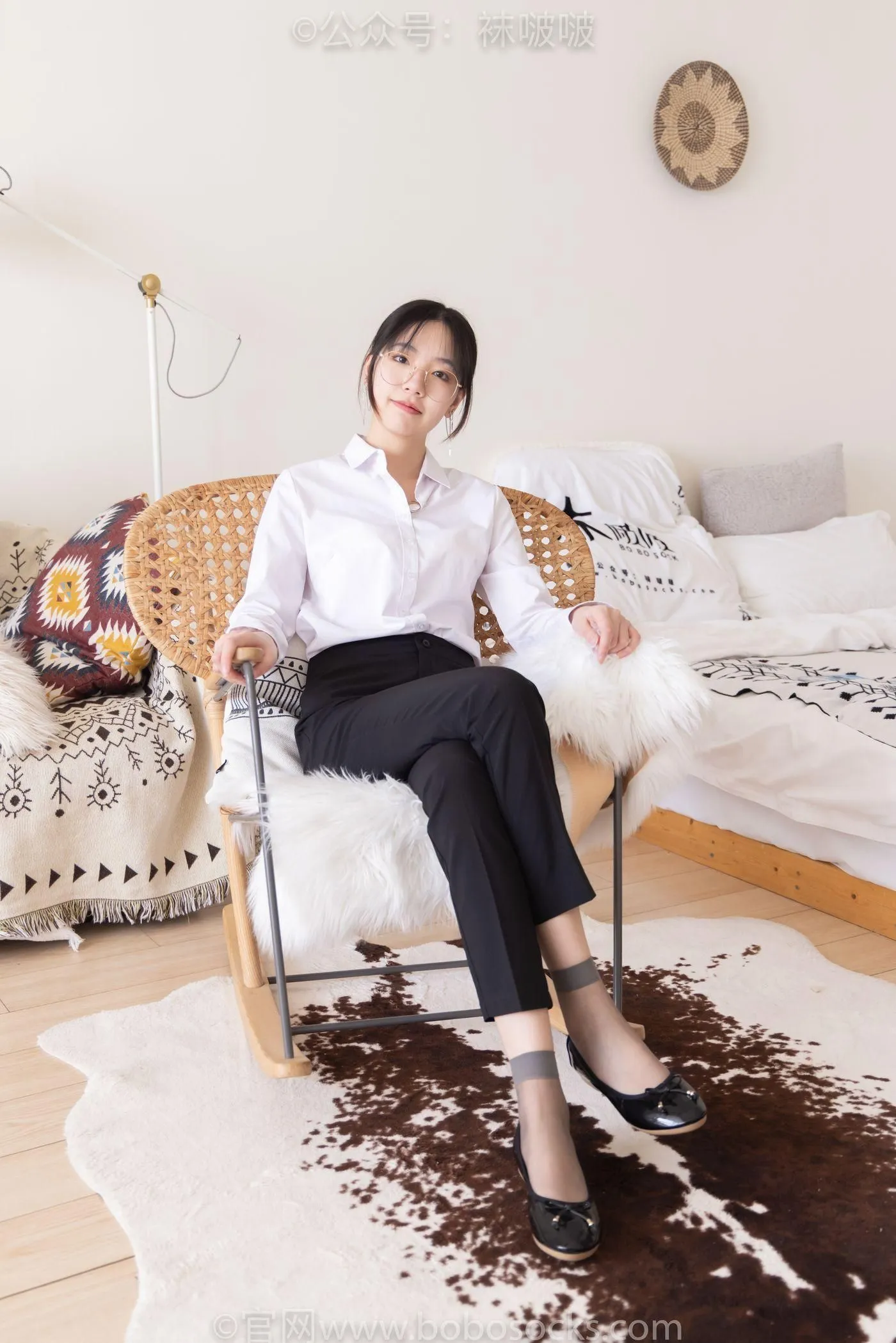 [BoBoSocks袜啵啵]NO.085 小甜豆-平底鞋、短灰丝、短肉丝 [140P]插图6